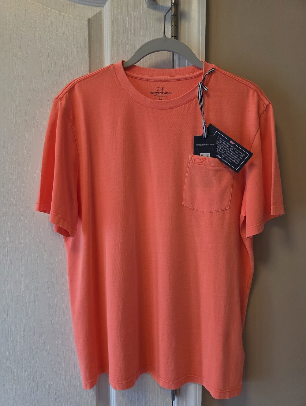 New Boys VINEYARD VINES Clean Slub Cotton Pocket Tee